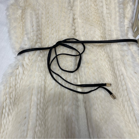 Dynamite off-white faux fur vest Sz S - Picture 4 of 9